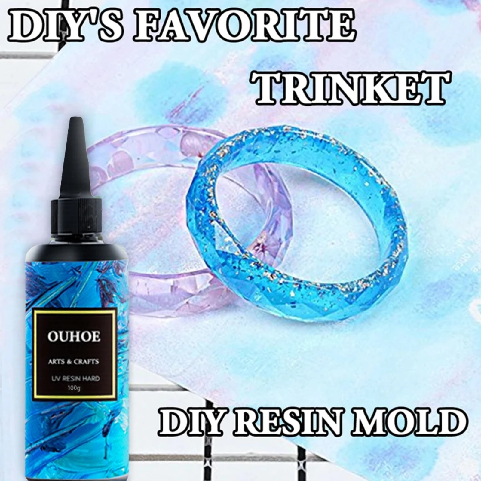 

Ultraviolet Fast Curing Resin Jewelry Making Cure Sunlight Crafts Transparent Clear UV Resin Hard Glue Curing UV Gel DIY