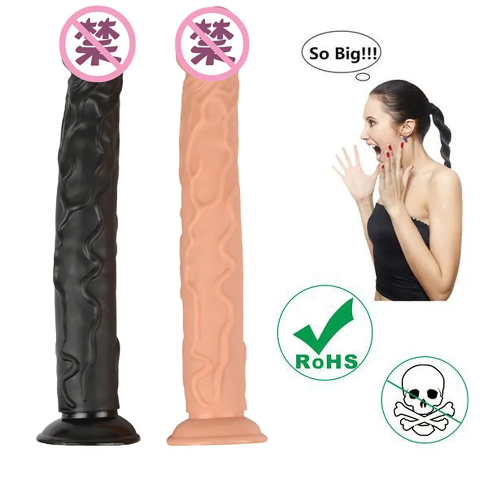 35 CM Super Long Realistic Dildo for Female Male Anal Gay Vagina Masturbation with Sucker Adult Toys 18+ Big Dildo