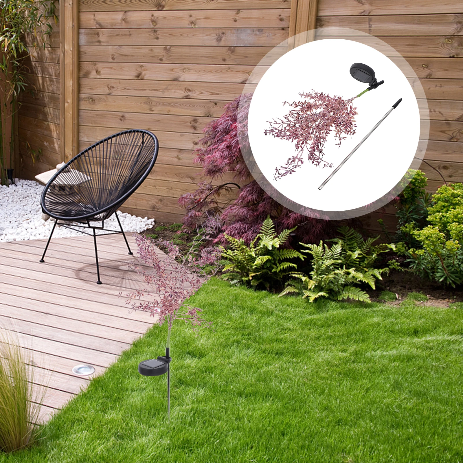 

Solar Simulation Lights Outdoor Garden Patio Decor Plant Decorate Stainless Steel Pipe Decorations Led Lanterns Gravesite Lamp