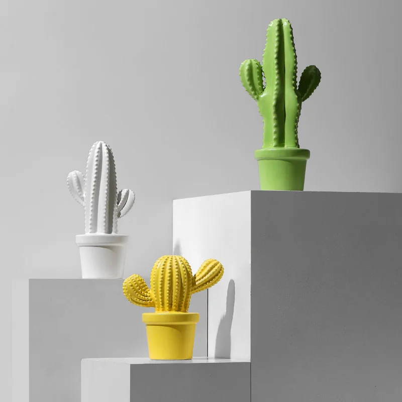 Nordic moderne einfache keramik kaktus ornament kreative wohnzimmer modell zimmer TV schrank desktop hause dekoration