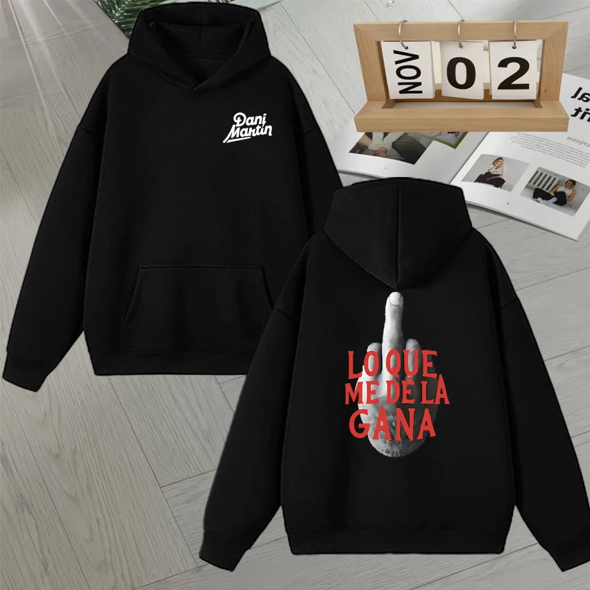 

Dani Martin Lo Que Me De La Gana Album Merch Pullover Men Women Vintage Hoodie Casual goth Loose Autumn Winter Fleece Sweatshirt