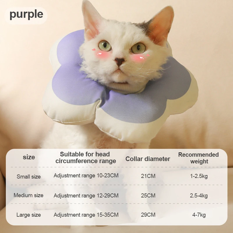 Madden Cat Anti Lick and Anti Bite Waterproof Neck Cover Multifunctional Neck Shame Ring Cat Neck Cover Adjustable Neck Ring