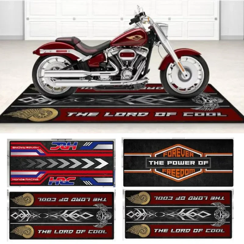 Garage Mat Motorcycle Carpet Racing Cool Moto Display Yamaha  Carpets for Honda Kawasaki BMW Anti-slip Floor Decoration Rug