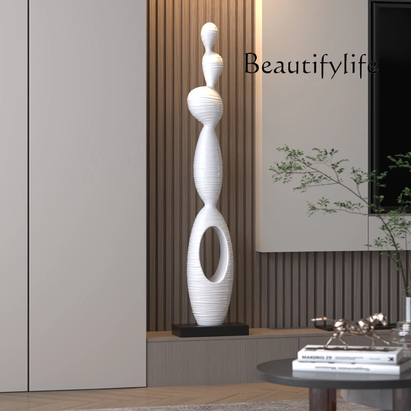 Hotel lobby creative abstract sculpture artwork ornament model room clubhouse interior entrance floor decoration