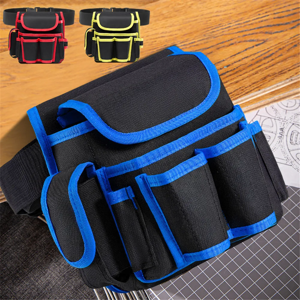 Imagem -05 - Multi-funcional Ferramentas Eletricista Bolsa Cintura Bolsa Belt Armazenamento Titular Organizador Garden Tool Kits Cintura Packs Oxford Pano Novo