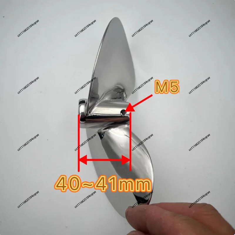 304 Stainless Steel 2-Blade Propeller for 6384 Motor 160mm Diameter 10mm Shaft Hole Size for High-Speed Applications
