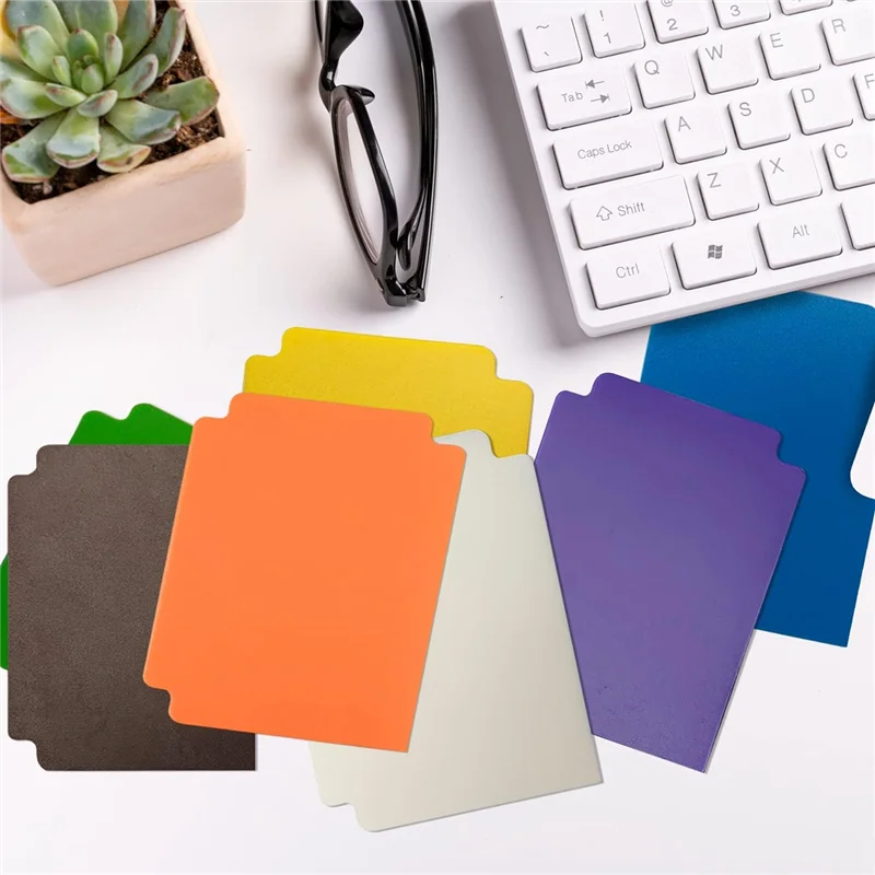 SMIEA Trading Card Dividers, 60pcs Muliticolor Card Page Dividers,Frosted Card Separator Divider Cards, for Office Games Card