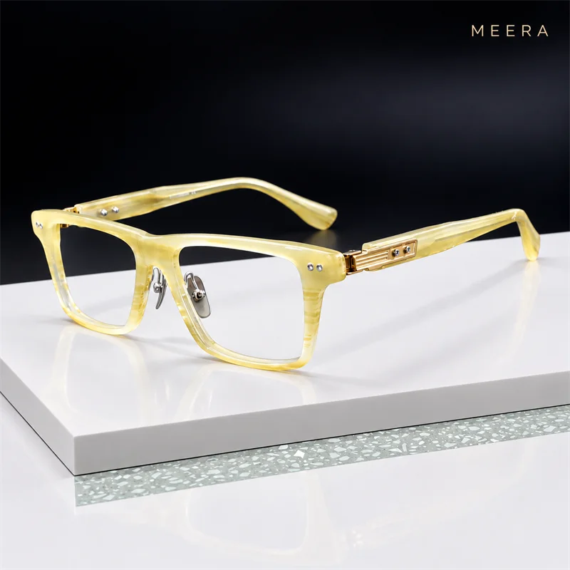 DTS-407 2026 Acetate Glasses Frame Men Brand Design Vintage Retro Square Eyeglasses frames Women Spectacle Japanese Eyewear