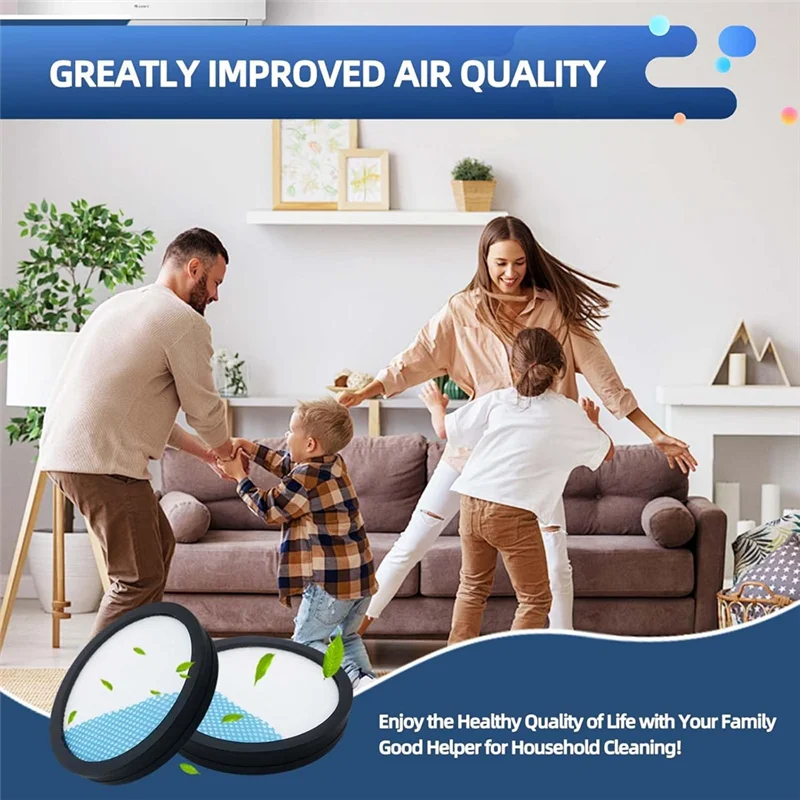 فلتر بديل لـ Ryobi 18V Cordless 1+ Stick Vacuum PCL720، مرشحات قابلة لإعادة الاستخدام وقابلة للغسل (قارن بالجزء A32SV720N)-A54Q