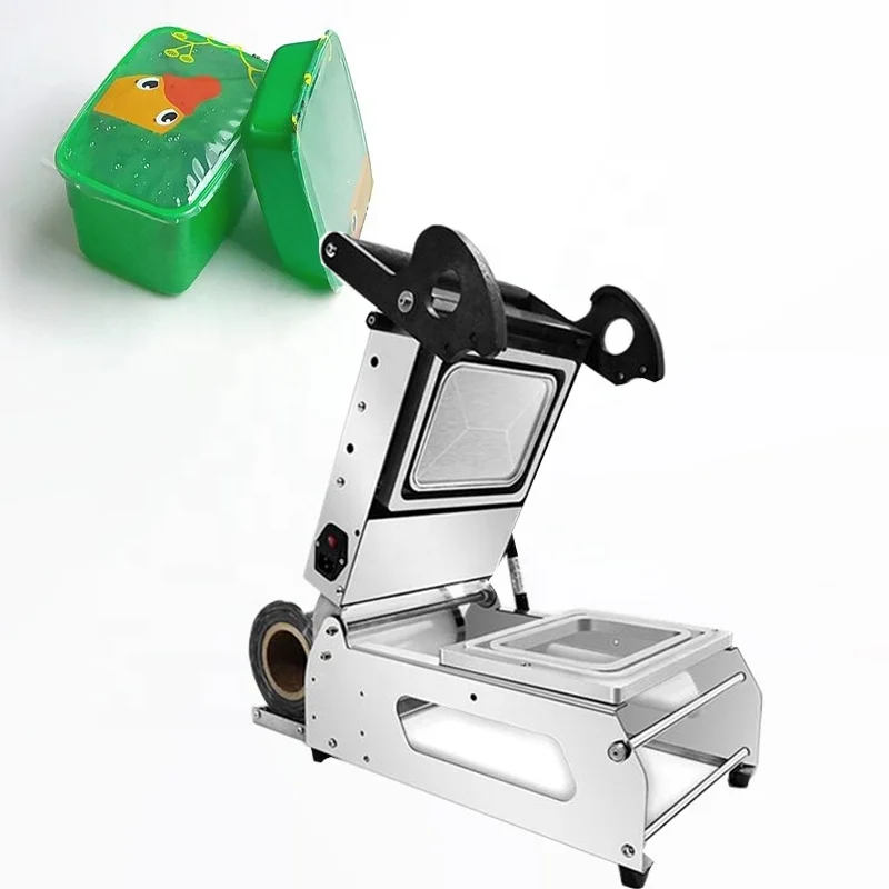 

Manual Tray Sealer Lunch Box Packaging Machine Plastic Food Container Sealing Meal Packing Machine 220V