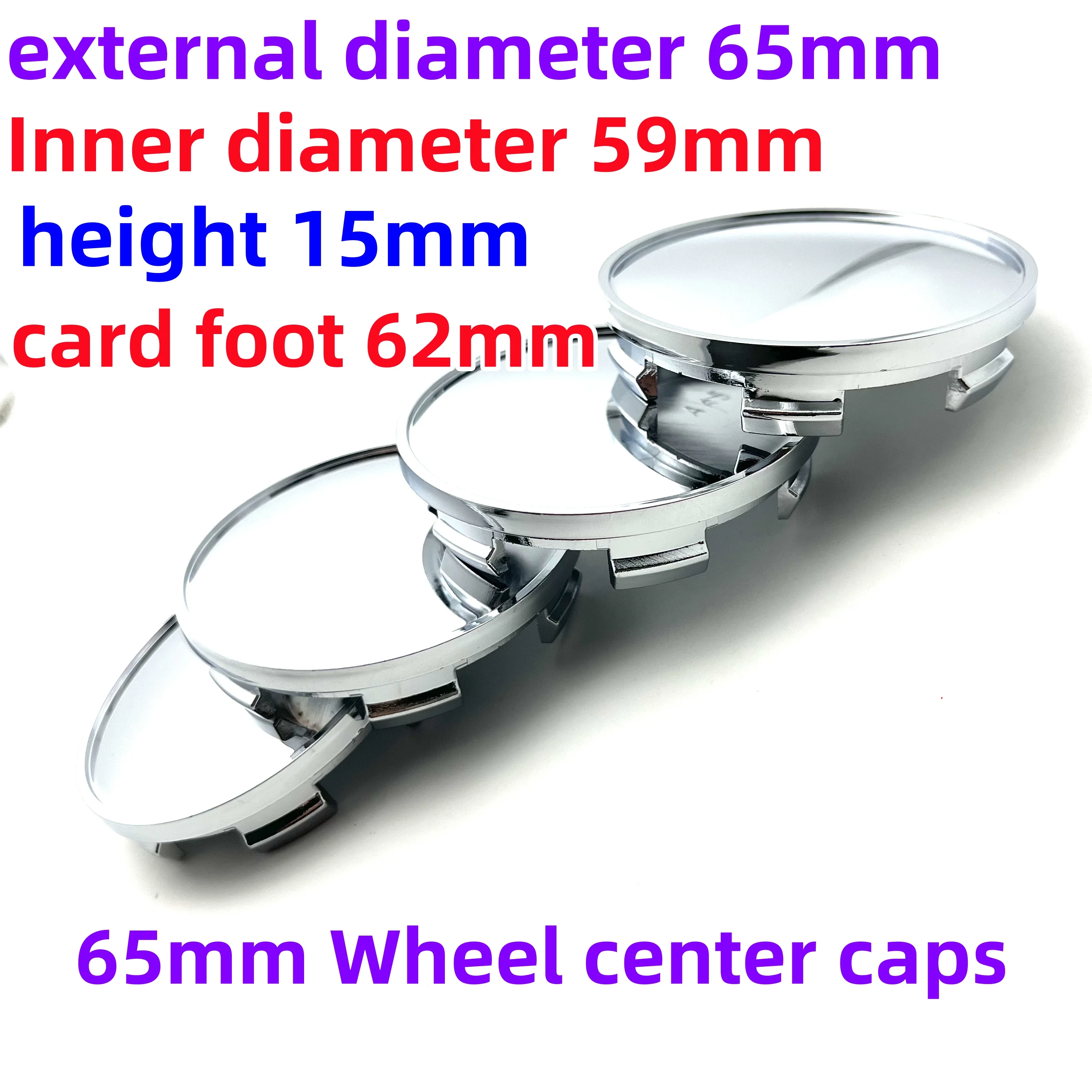 4pcs/lot Universal 65mm D65 A65 Wheel Center Cap Wheels Rim Hub Disc Cover Refit Decoration Car Accessories Styling Black Silver