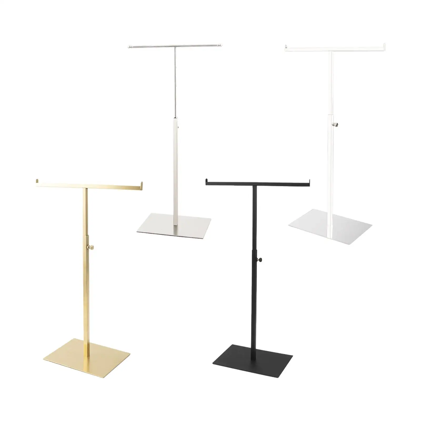 Sleek Stainless Steel Jewelry Stand for Countertop and Tabletop Display