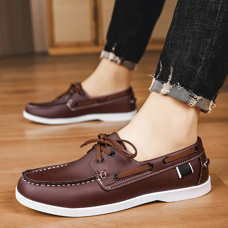MAEDEF Men's Shoes Loafers Casual Shoes Comfortable Lightweight Breathable Flats Walking Shoes Anti Slip Male Leisure Loafers