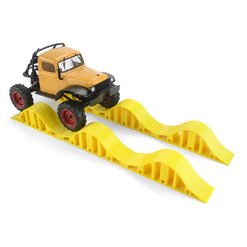 Modello di telecomando RC mini auto 1:24 1:18 Pista da arrampicata simulazione ponte a forma d'onda scena ostacolo pendenza ripido 418*33*43mm