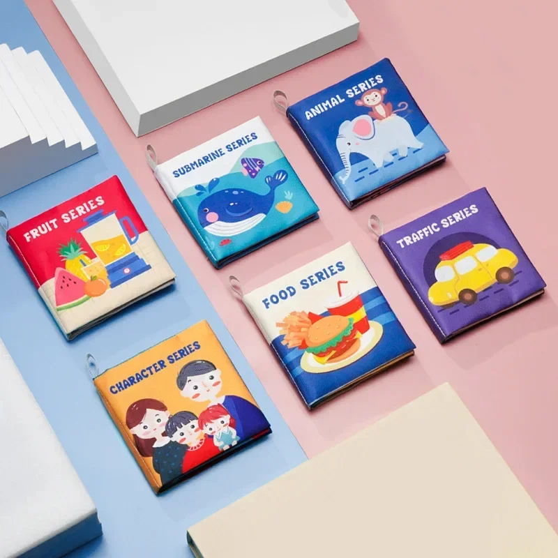 Washable Fabric Books Newborn Baby Educational Puzzle Cloth Book Kids Early Learning Develop Cognize Reading Kidsbook Infant Toy