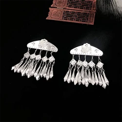 1pc Vintage Fashion Alloy Retro Hair Clip Silver Color Daily Alloy Headwear Chinese Ethnic Clothes Cosplay Hair Accessories