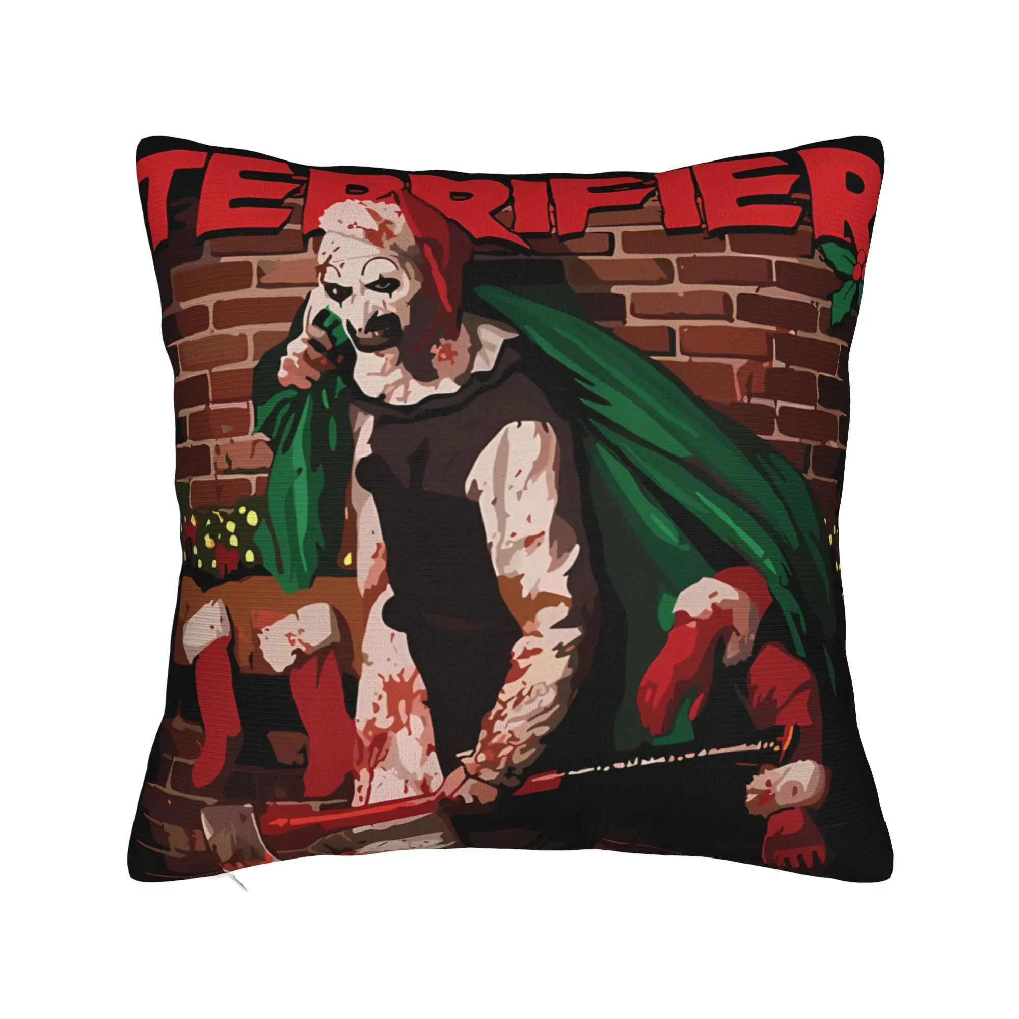 Terrifier Movie Pillow Cover  Retro Trendy Pillow Case For Office Car Home Decor Custom Pillowcases Gift Idea