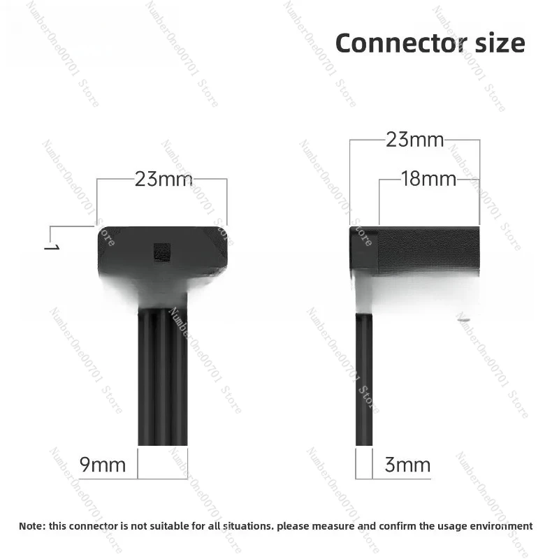 90-Degree Elbow Power Supply Extension Cable - Ultra-Thin Soft C13 to C14 3-Pin
