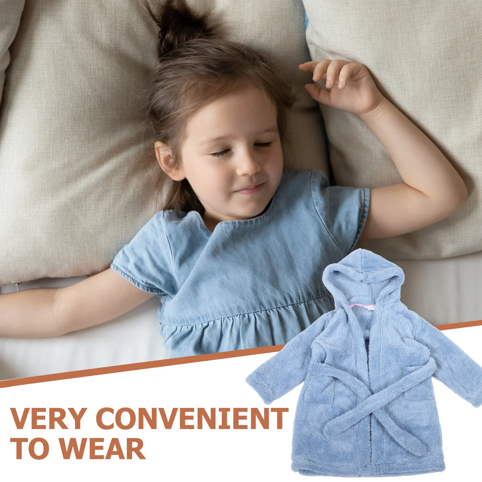 

Kids Bathrobe Toddler Soft Coral Fleece Bathrobe Warm Bath Time Robe for Girls Boys Beach Towel Bath