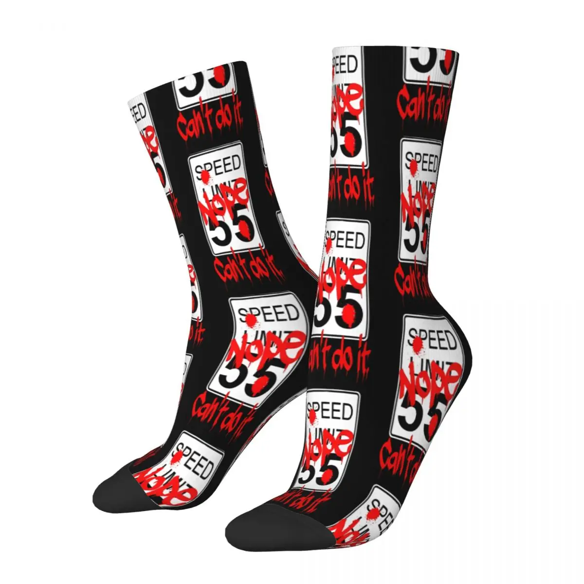 Speed Limit Graffiti Socks Male Mens Women Autumn Stockings Printed