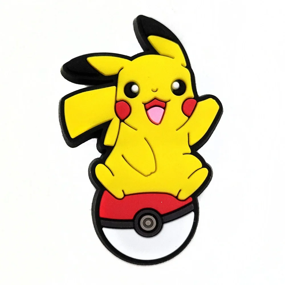 20pcs Pokemon Cartoon Shoes Charms for Clogs Sandals Decoration Anime Pikachu PVC Shoe Accessories Charms Buckle