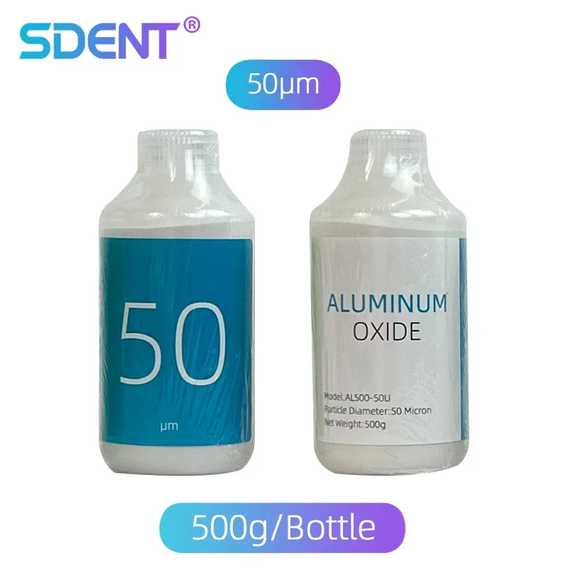 New Dental Aluminum Oxide Powder, Aluminum Sandblasting Powder, 50 microns, 500g, 1 Bottle