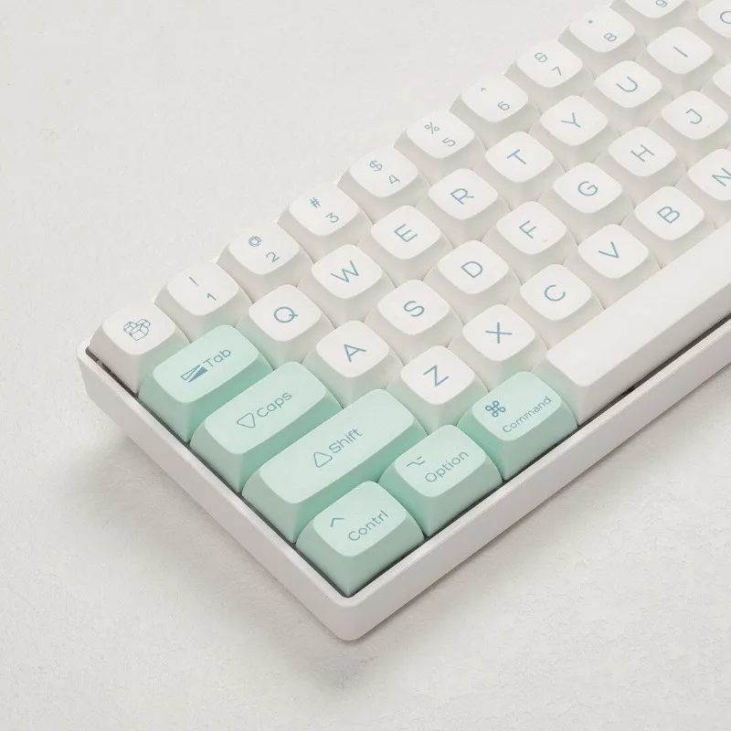 

Ice Crystal Mint Theme Keycaps Set Customized PBT Sublimation XDA Profile Keyboard Cap for Mechanical Keyboard Accessories Gifts