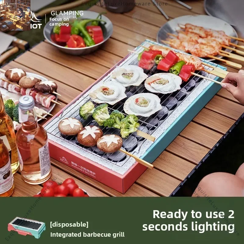 

Boshi and Disposable BBQ Outdoor BBQ amping Outdoor Campingortable BBQ
