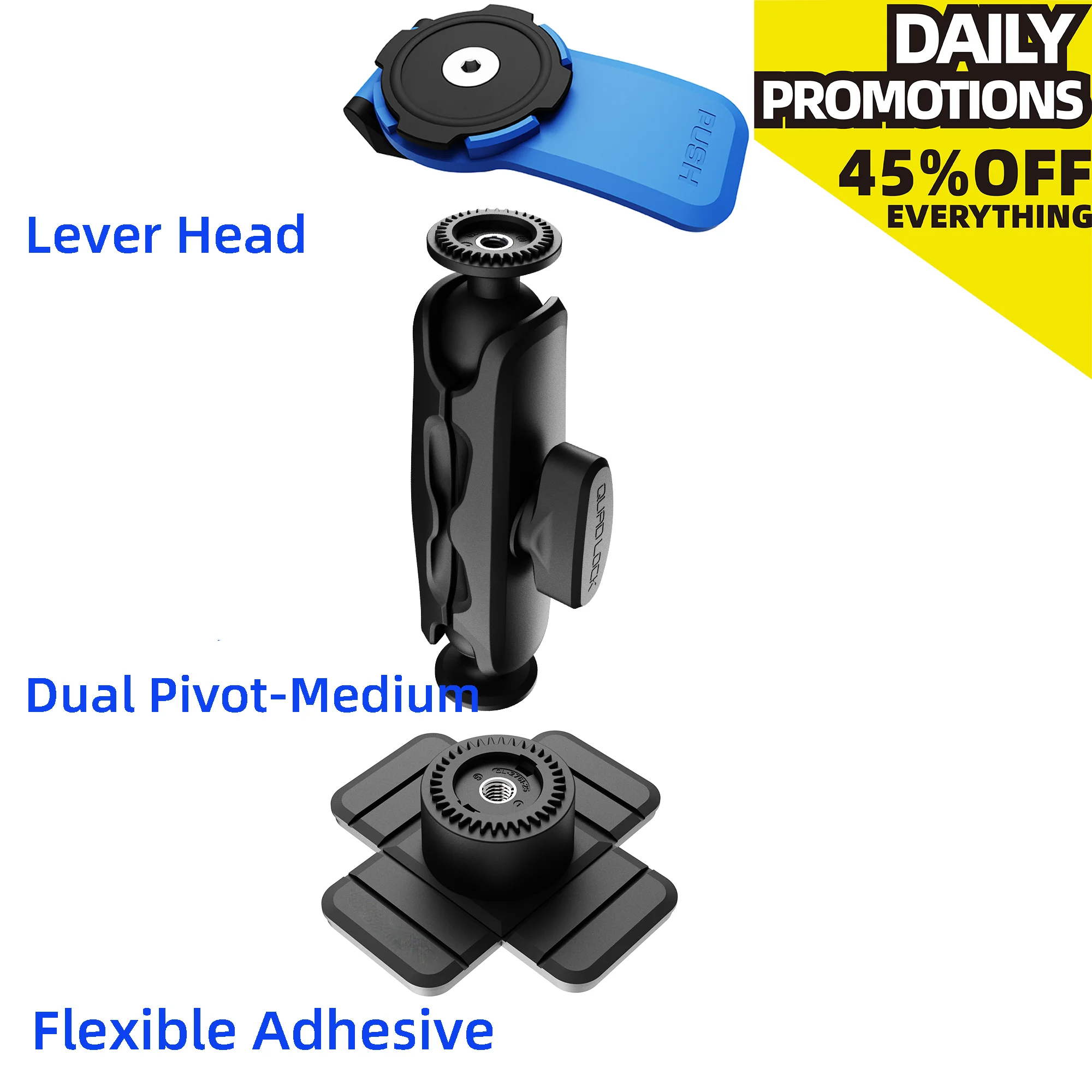 360™ KIT - Flexible Adhesive And DUAL PIVOT-MEDIUM And Lever Head