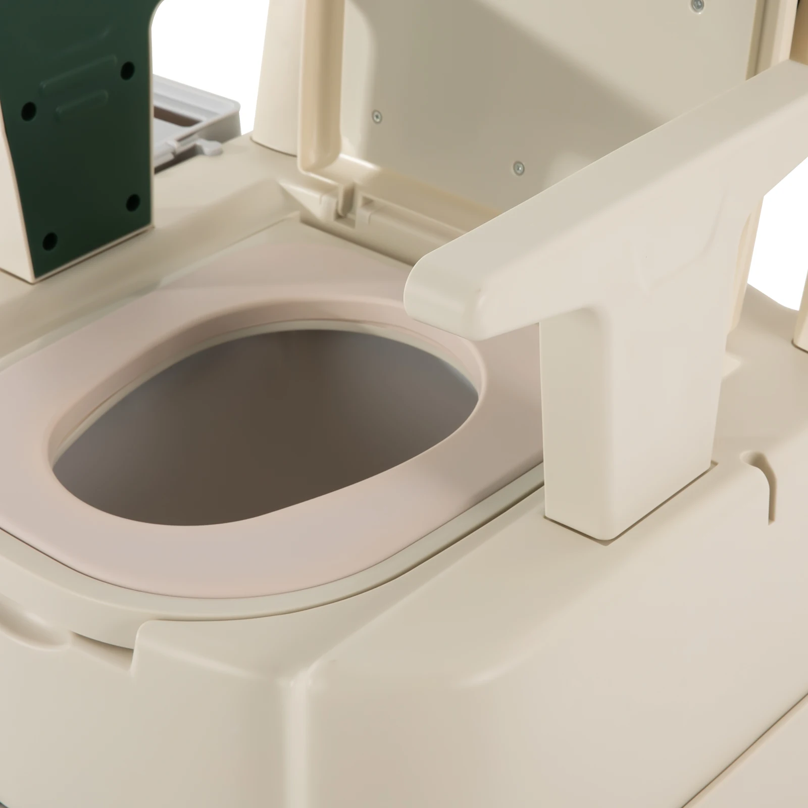 Portable Bedside Commode with High-Quality PP and PU, Stable Construction, Sensor Light for Night Safety, Non-Slip Feet, Easy