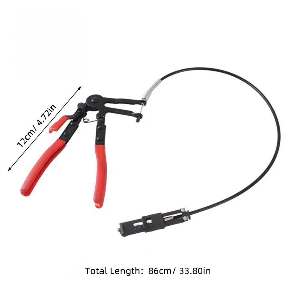 Professional Hose Clamp Pliers Chrome-Vanadium Steel Heavy Duty Grip Flexible Cable Tool for Automotive Fuel Oil Water Gas Hose