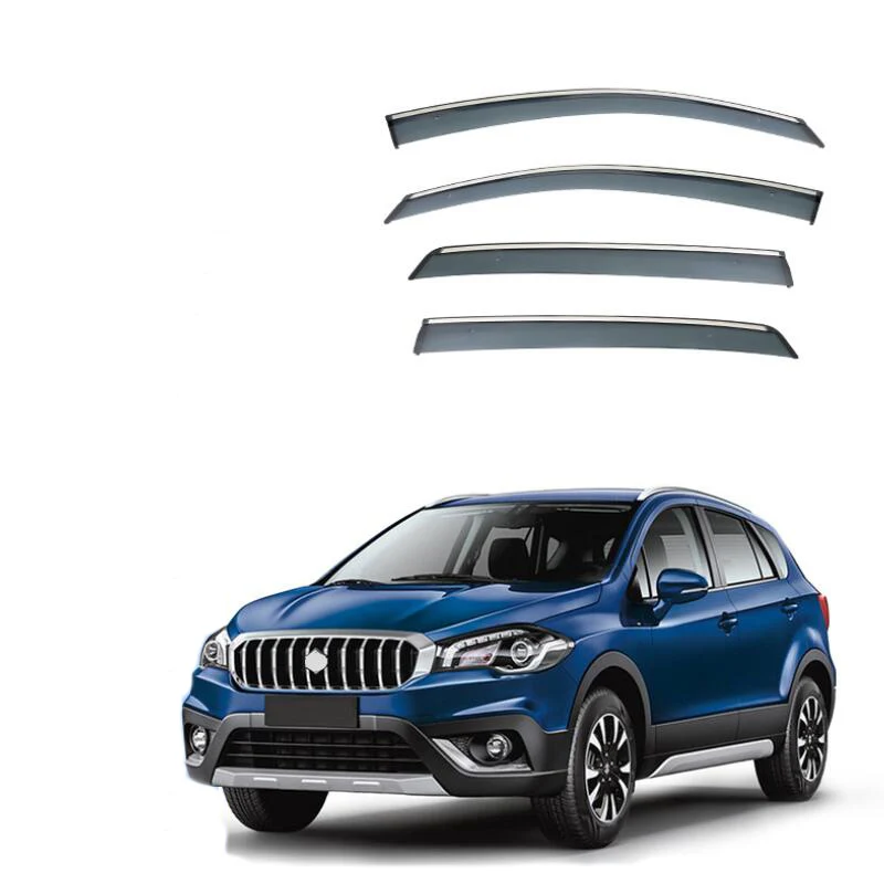 Window Visor Car Rain Guard Side Window Deflector Car Rain Visor For Suzuki SX4 S-Cross 2013 2014 2015 2016 2017 2018 2019-2024