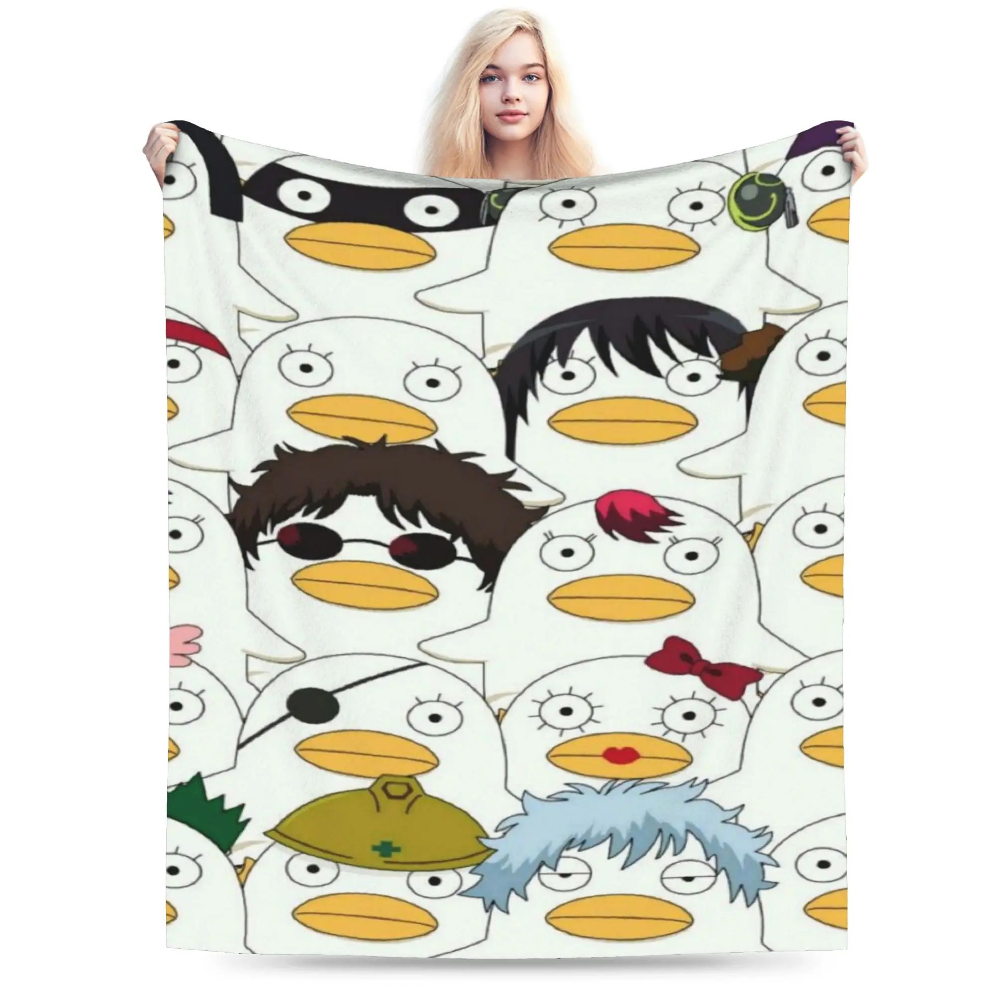 الراحة إليزابيث جينتاما نسيج أنيمي بطانية أريكة الزخرفية يلقيات والبطانيات خفيفة الوزن رقيقة المخملية للخارجية #1