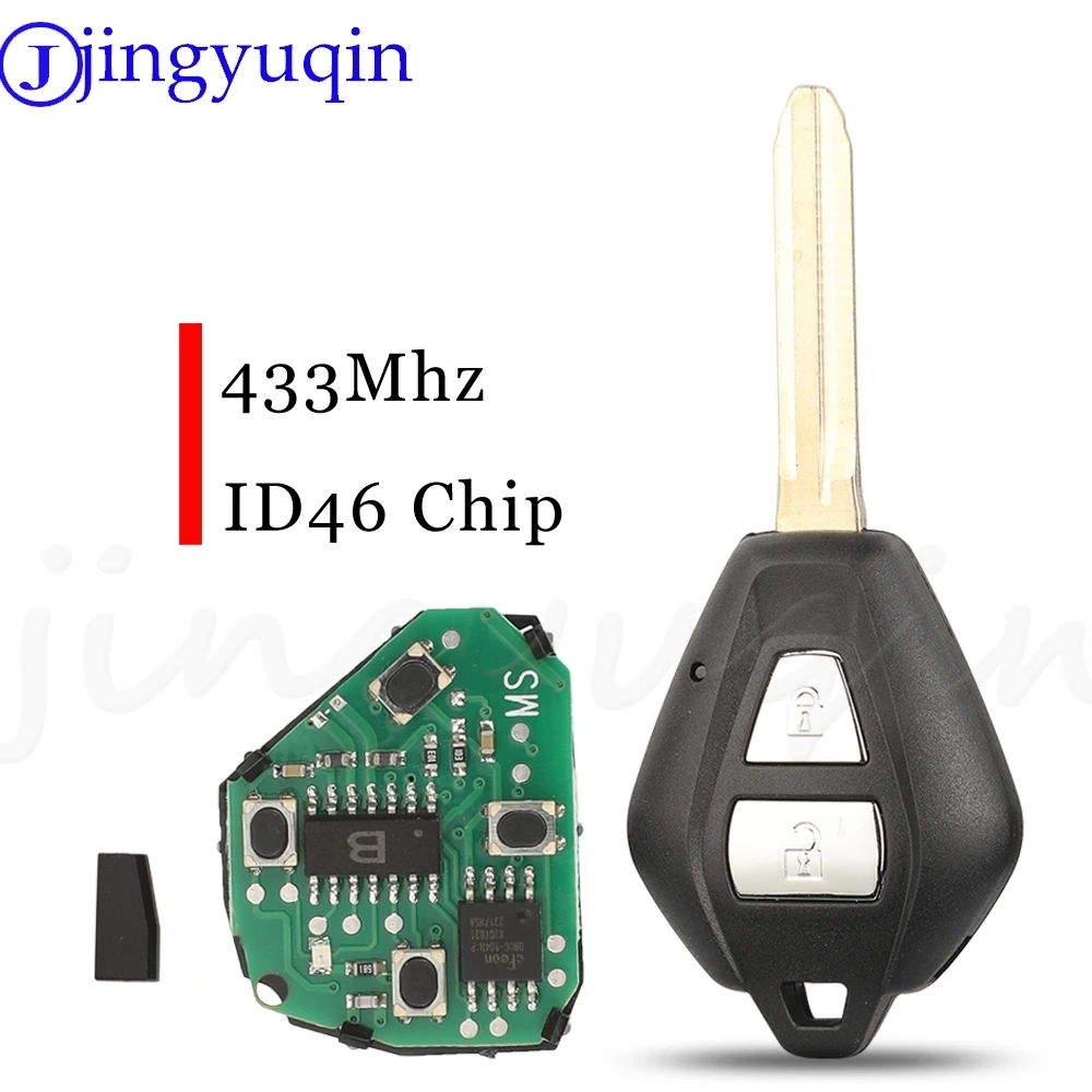 jingyuqin 2Buttons Remote Smart Car  Key Fob 433MHZ ID46 Chip For Isuzu D-Max Holden Colorado Auto Key Control Replacement