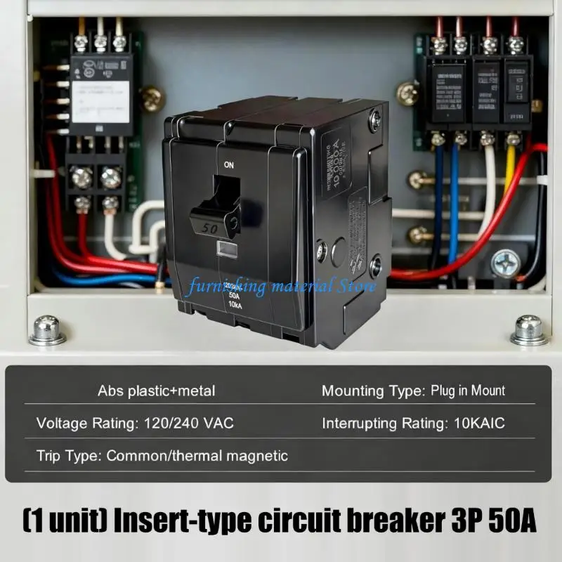 Y5GD 3 Poles 50 Amp Overloads Protections Small Size Electrical Breaker