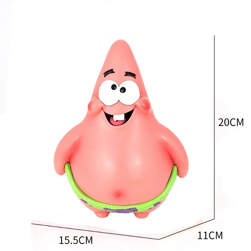 SpongeBob Patrick Star Anime Action Figure Cake Decoration PVC Figure Car Center Console Ornaments Collection Model Toys Gifts