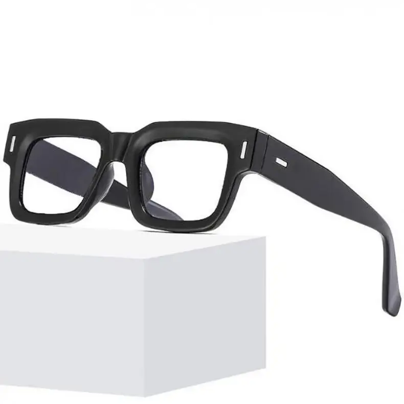 FELRES Männer Frauen Dicken Rahmen Anti Blau Licht Lesebrille Klassische Quadratische Gläser Presbyopie Brillen Brille – Detail 3