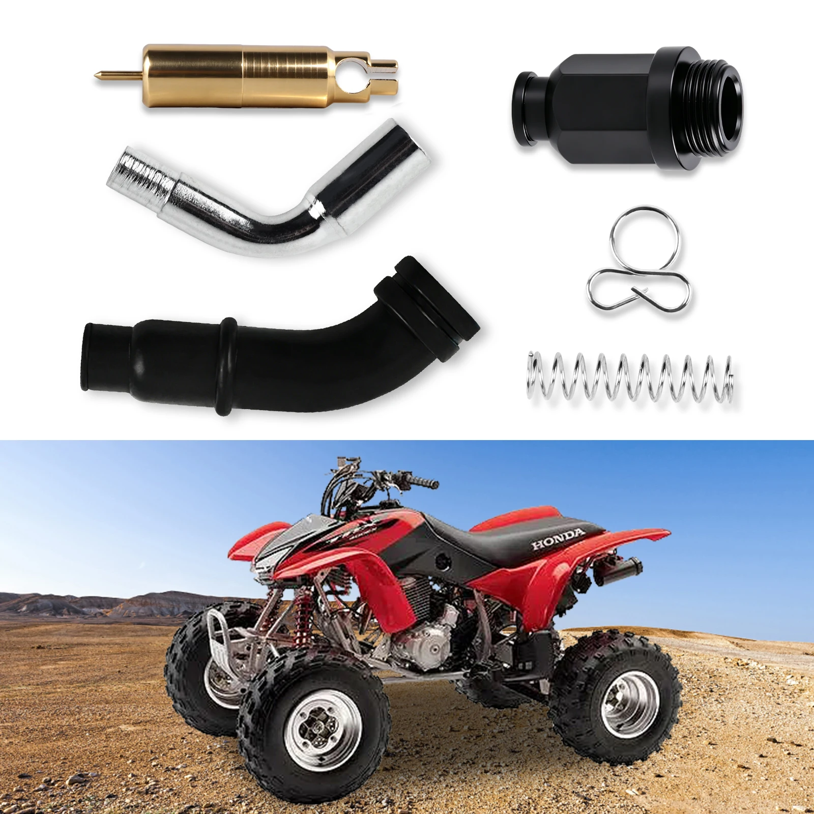 Carburetor Throttle Choke Starter Valve Kit for Honda TRX300 TRX350 TRX400 TRX450 ATV 16046-HM5-671 16046-HM5-730