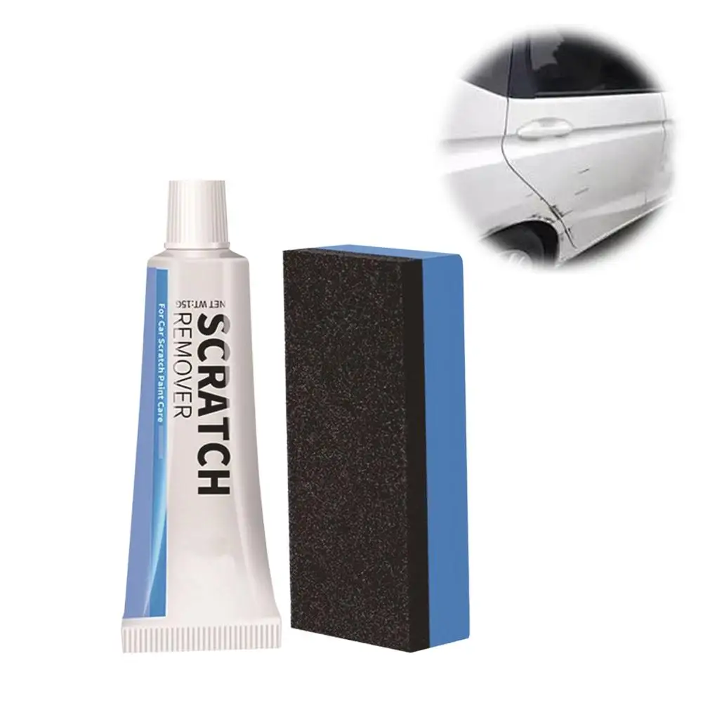 

Car Scratch Remover Car Polishing Paste With Sponge Body Care Smooth Paint Body Repair Broken Remove Car Car Scratch Paint U9J4