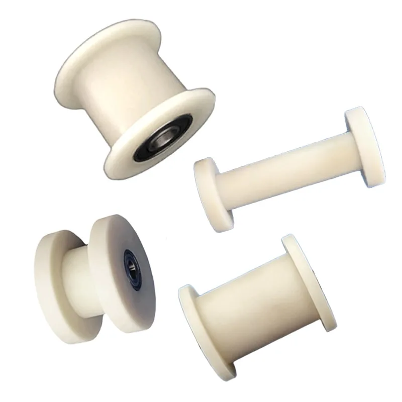 H Shaped Nylon Guide Wheel Plastic Track Wheel Double Bearing Diameter 100 110 120 Mm Groove Width 22 26 30 42 52 80 Hole 12 20