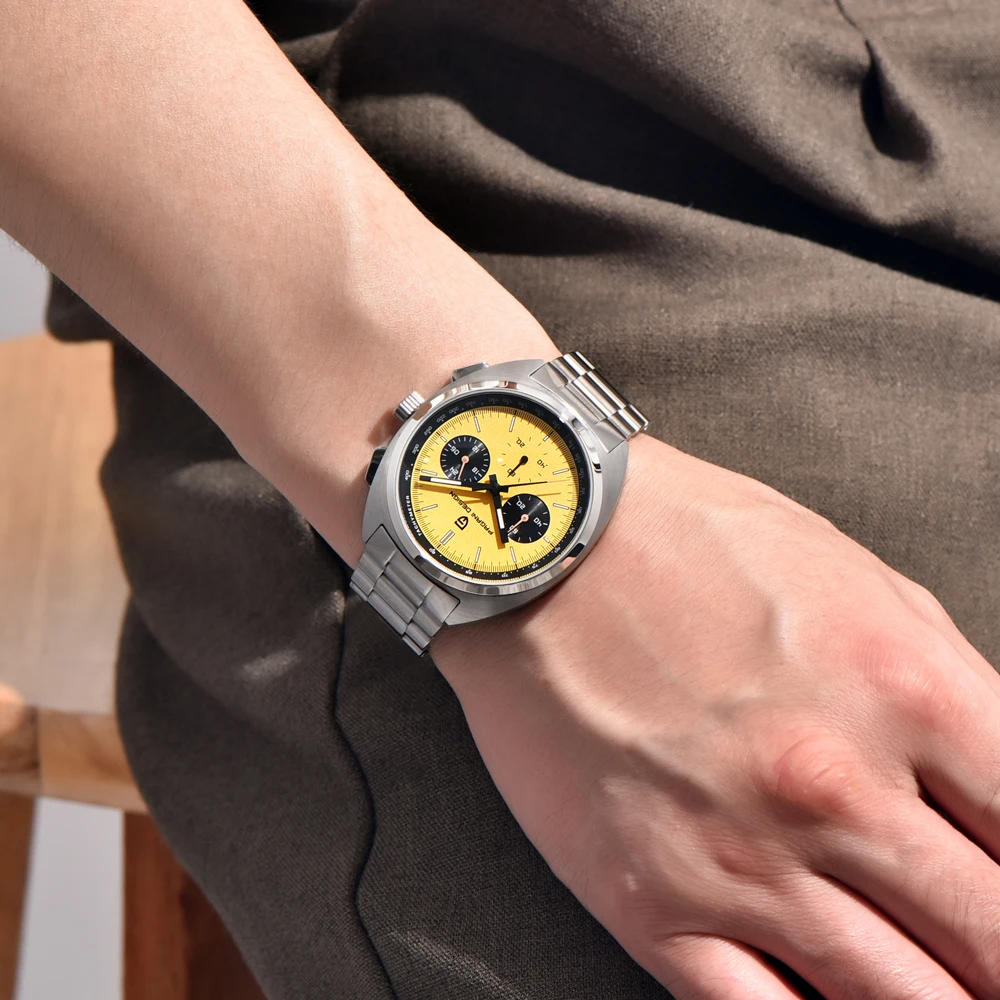 2025 جديد PAGANI تصميم الباندا ساعات رجالية كوارتز ساعات المعصم كرونوغراف ساعة فاخرة للرجال AR الياقوت مضيئة مقاوم للماء