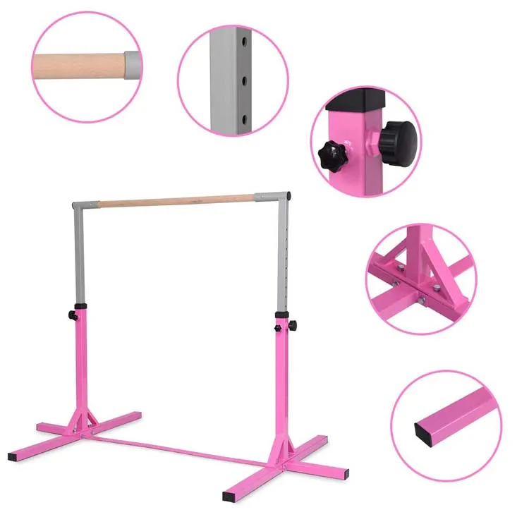 Super Stable Kids Junior Gymnastics Horizontal Bar, Home Training Gear