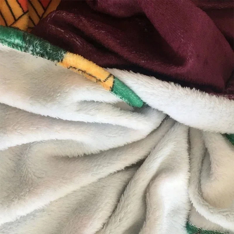 أنيمي شيطان القاتل كيميتسو نو يابا تأثيري كامادو Nezuko Agatsuma Zenitsu زي الفانيلا بطانية منشفة استحمام هوديي شال #4