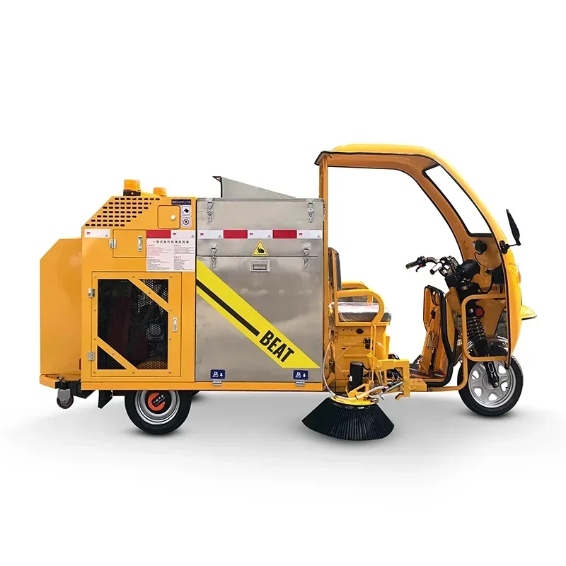 JONCO tre ruote Road Vacuum Loader Sweeper Electric Powered vialetto Gym Floor Cleaning Street Machine