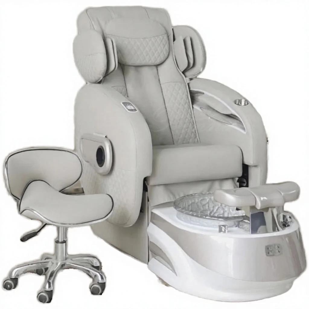 New Luxury Spa Pedicure Chair With Adjustable Seat Pipeless Jet System & Automatic Drainage For Modern Nail Salons
