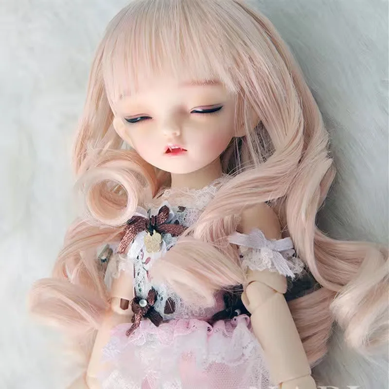 BJD/SD346 midnight Loli doll wig girl baby bangs long hair doll accessories wavy hair wig