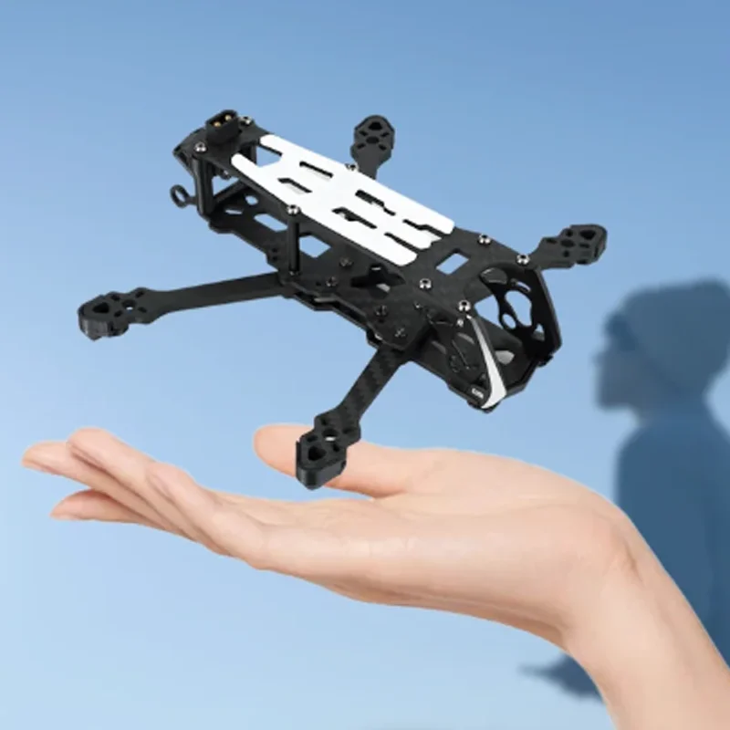 DeepSpace SEEKER3 3 Inch Carbon FPV Frame Kit, 139mm Wheelbase, 3.5mm Arm, Lightweight Sub250g for DJI O4 PRO / O3 Air Unit FPV view 3