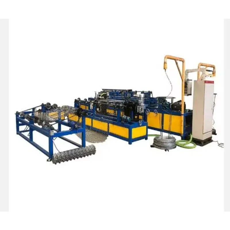 Stable Frame Diamond Wire Weaving Machine Chain Link Fence Machine For Roll Type Protective Mesh Manufacturing