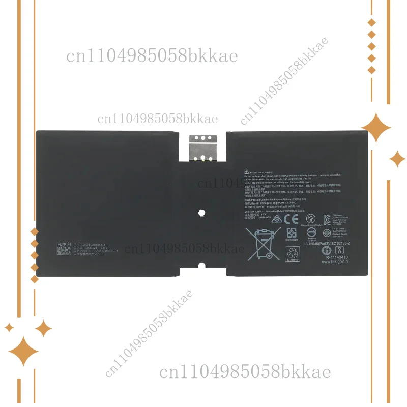 

DYNU01 G16TA047H Laptop Battery for Microsoft Surface Go 2 1901/1926 1927 7.66V 3500mAh 26.81Wh