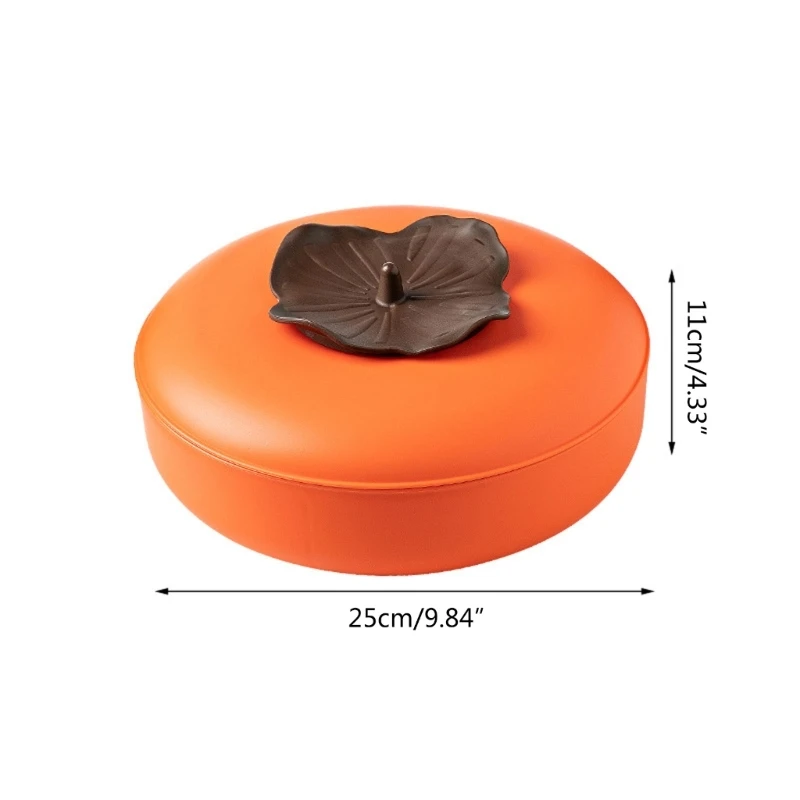 Persimmon Candy Storage Box with Lid Compartment Container Artifact Supplies for Restaurant Dining Room Bar Decor Dropshipping